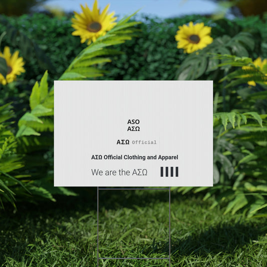 ASO Plastic Yard Sign