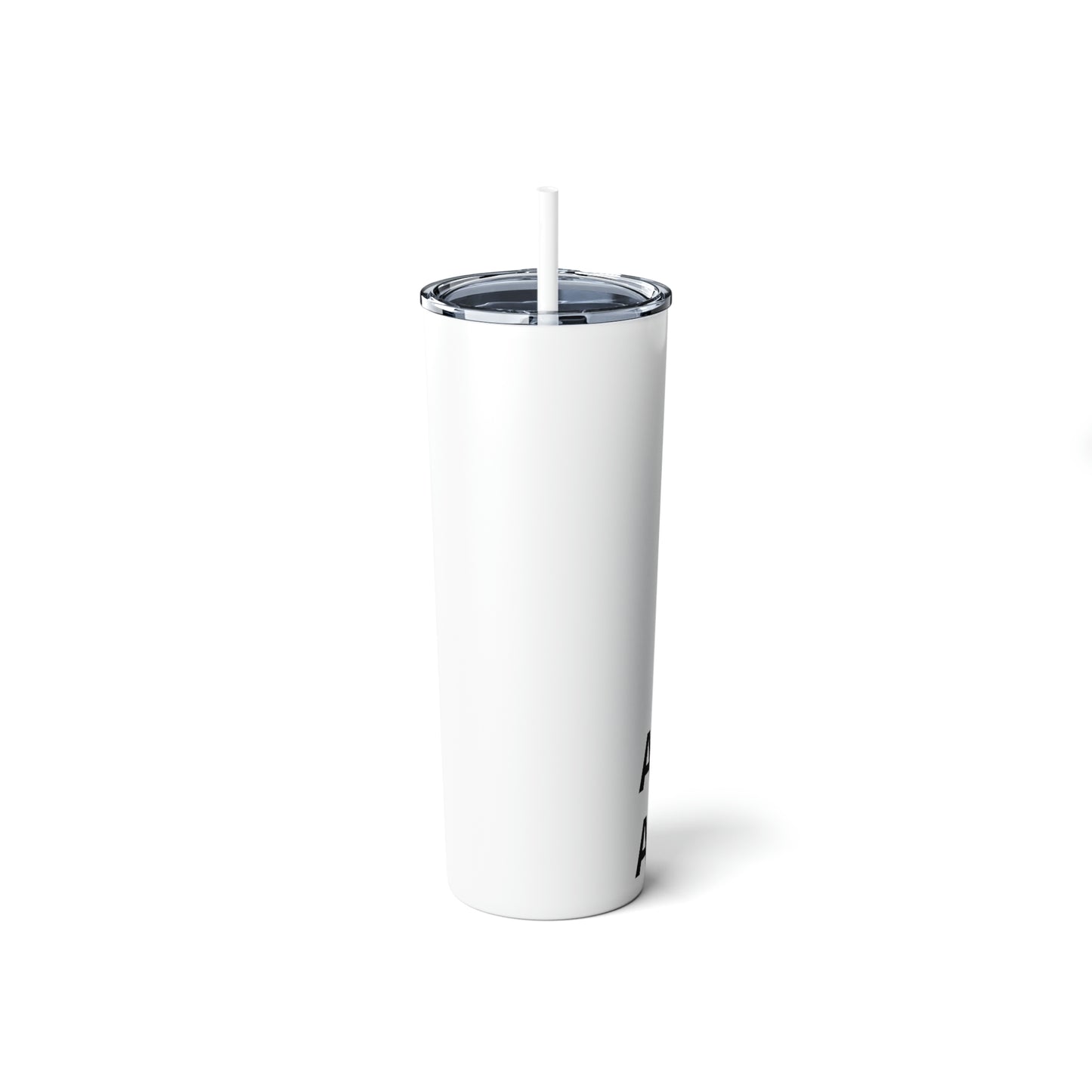 ASO Skinny Steel Tumbler with Straw, 20oz