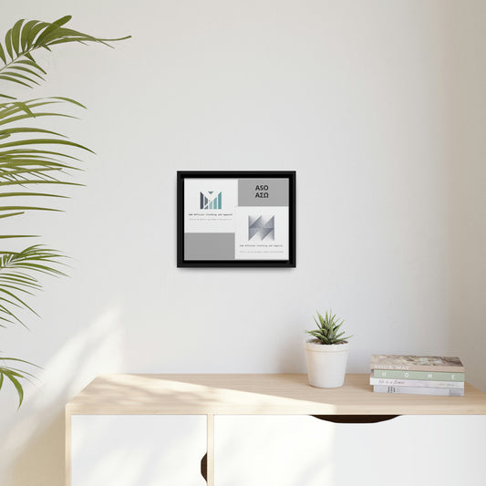 ASO Matte Canvas, Black Frame