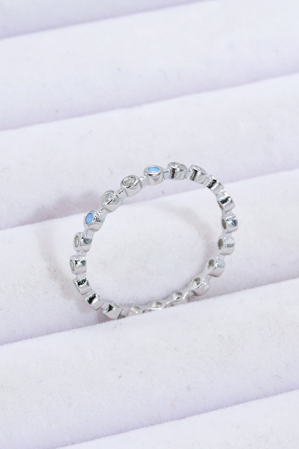 ASO Natural Silver Moonstone Ring