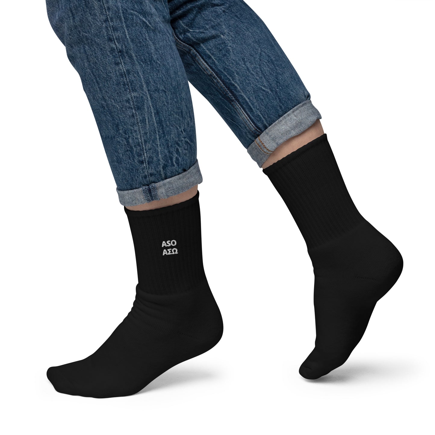 ASO Unisex Embroidered Socks