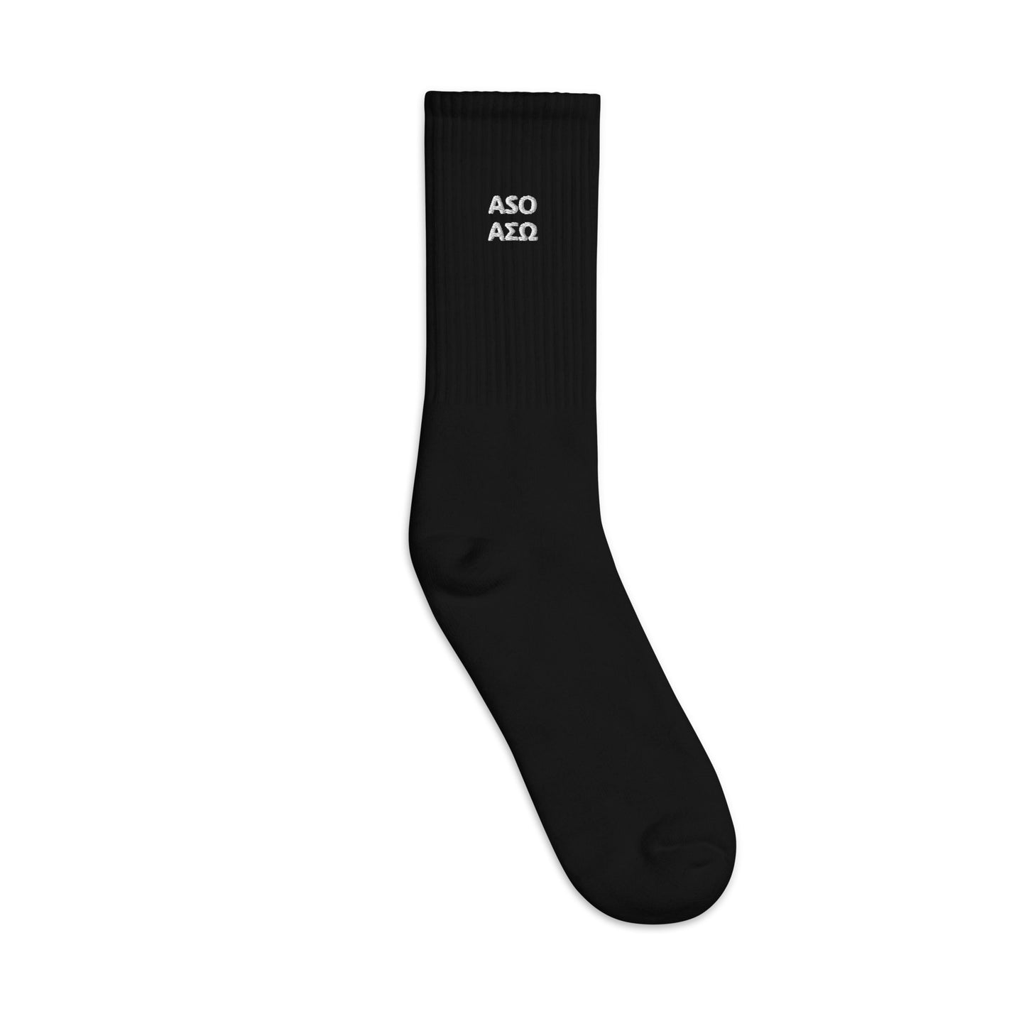 ASO Unisex Embroidered Socks