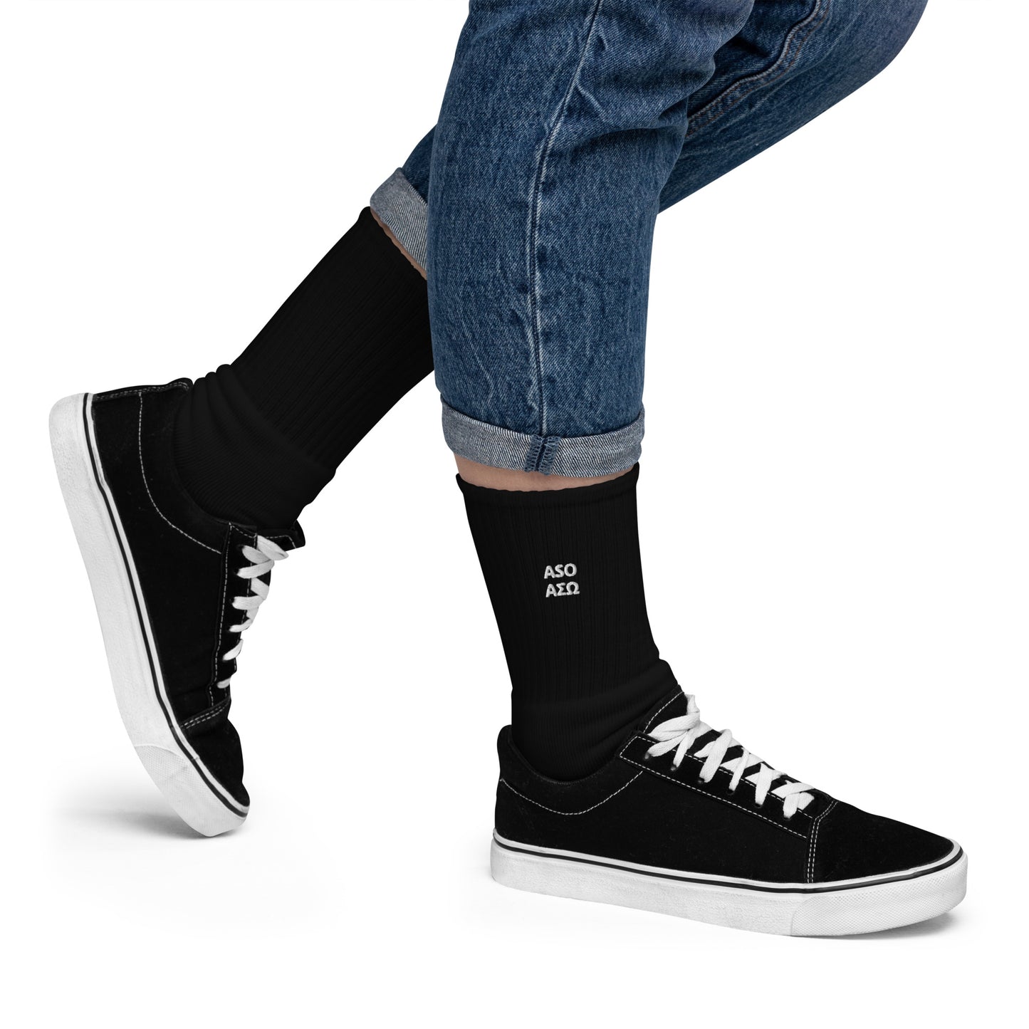 ASO Unisex Embroidered Socks