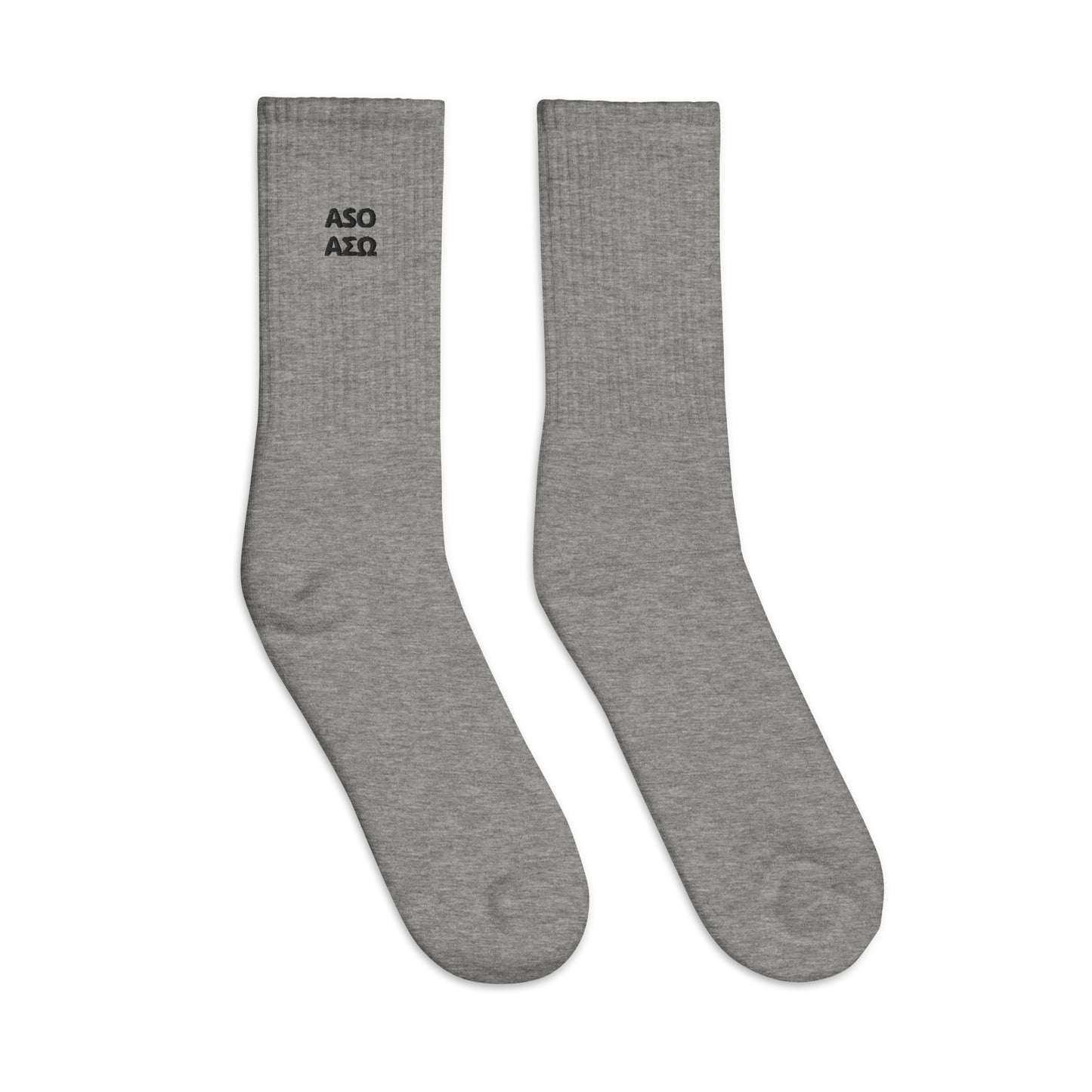 ASO Unisex Embroidered Socks