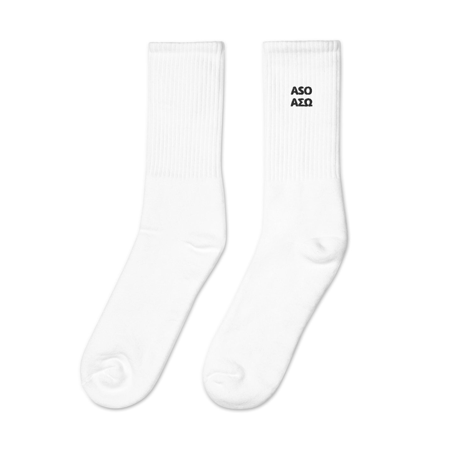 ASO Unisex Embroidered Socks