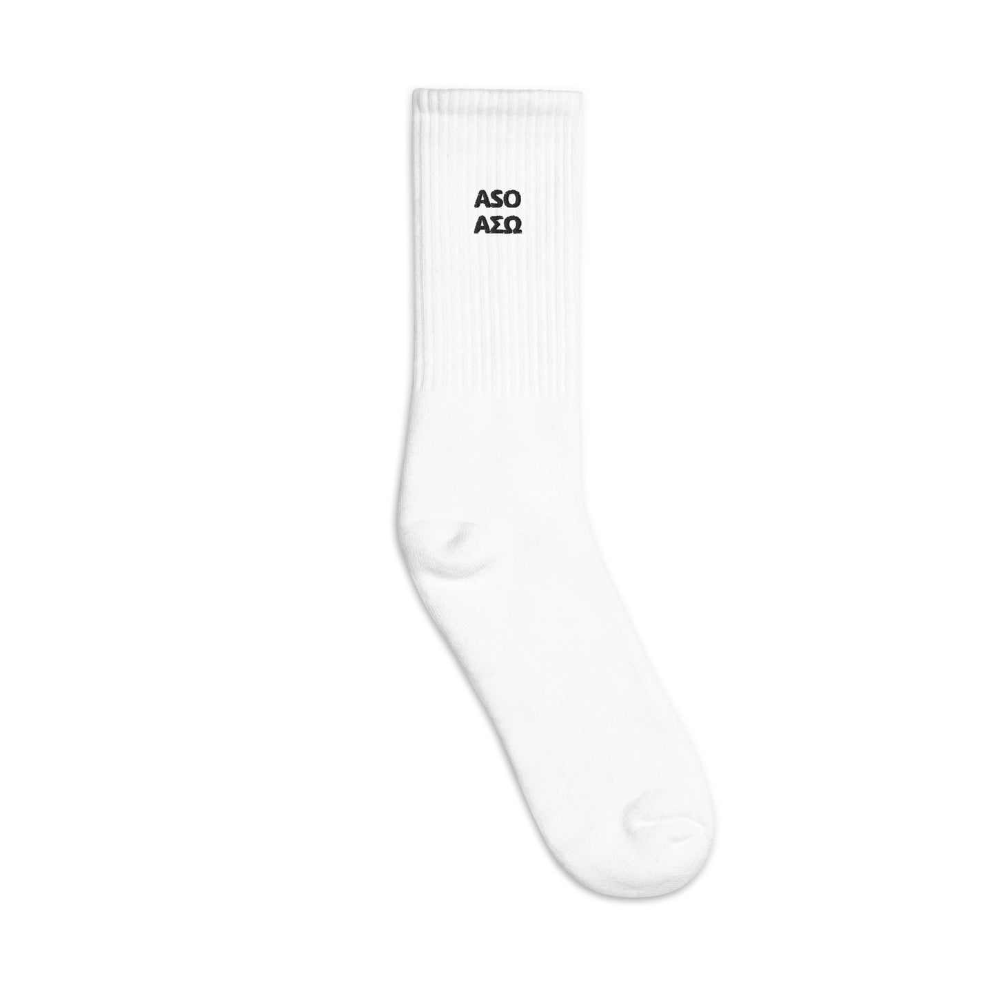 ASO Unisex Embroidered Socks